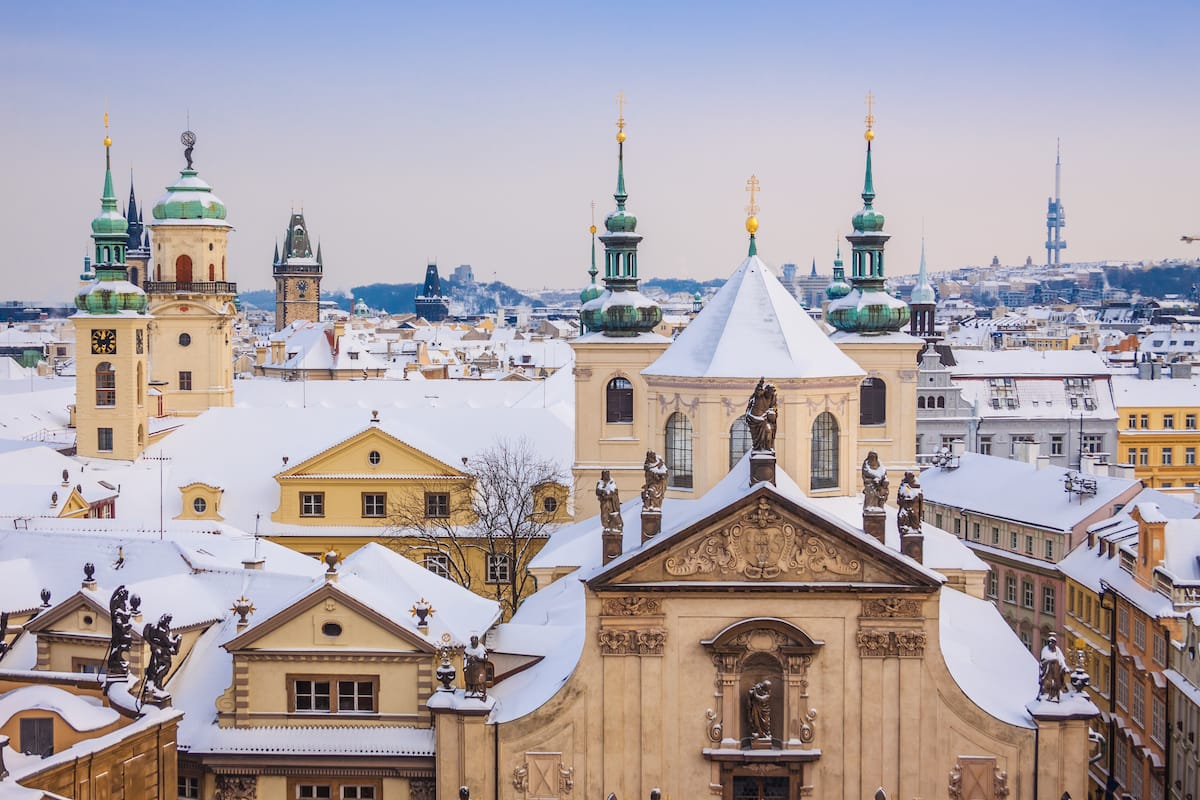 Prague in winter