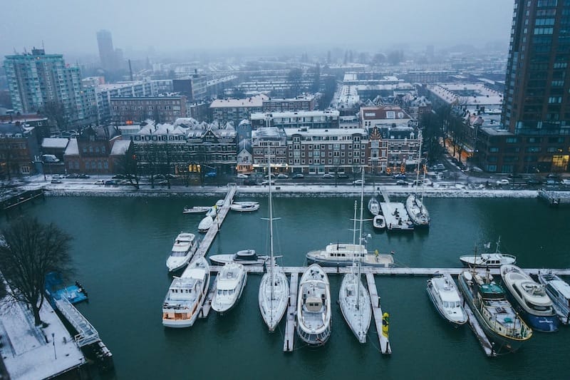 Rotterdam in winter