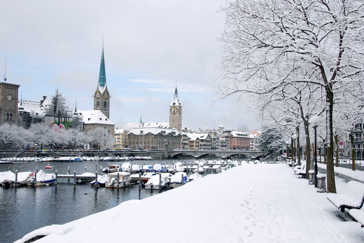 Snow in Zurich