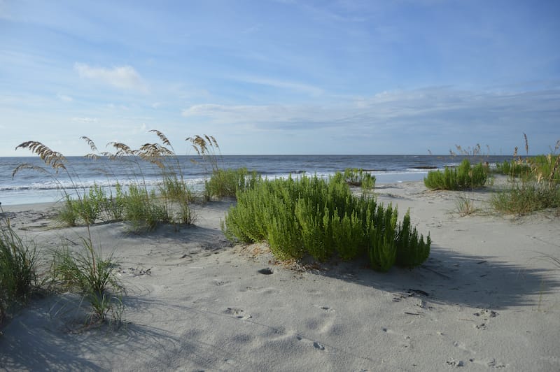 St Simons Island in winter