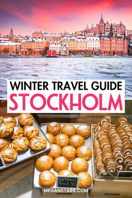 Looking to take a trip to Stockholm in winter this year? This travel guide will help you plan your trip! From the best things to do during winter in Stockholm to where to stay and eat... I have covered it all. You will also find information about the weather and best seasonal activities inside. Click to learn more. | Stockholm in winter | Winter in Stockholm | Winter trip to Stockholm | Stockholm winter vacation | Winter vacation in Stockholm | Things to do in Stockholm in winter | What to do in Stockholm | Stockholm itinerary | Stockholm in November | Stockholm in December | Christmas in Stockholm | New Years in Stockholm | Stockholm in January | Stockholm in February | Stockholm in March | Stockholm winter tours
