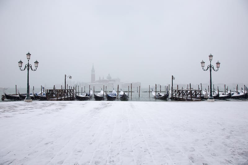The occasional snow in Venice