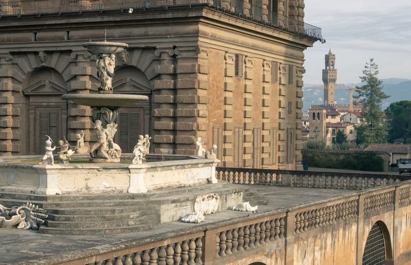 View of Palazzo Pitti and Boboli Gardens