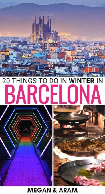 Are you looking for the best things to do in Barcelona in winter? This winter and Christmas in Barcelona travel guide has you covered! Click to learn more! | Barcelona in December | winter in Barcelona | Barcelona in February | New Years in Barcelona | Barcelona in January | Barcelona in March | Christmas traditions in Catalonia | Catalonia Christmas | Winter in Catalonia | Catalonia winter | What to do in Barcelona in winter