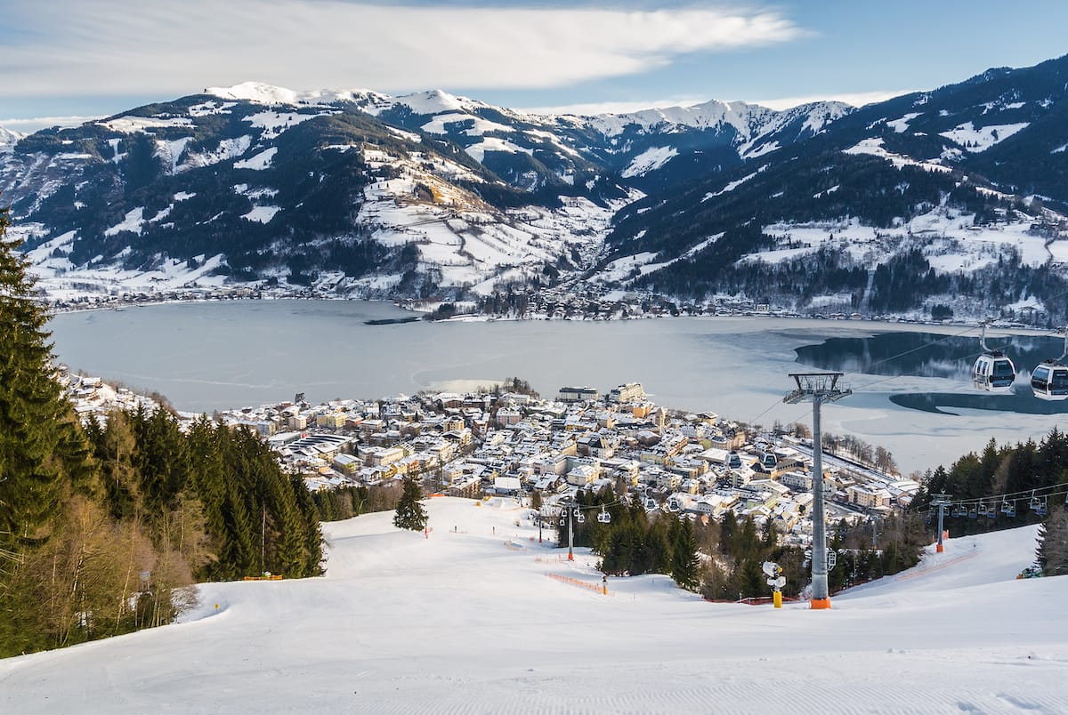 Zell am See in winter
