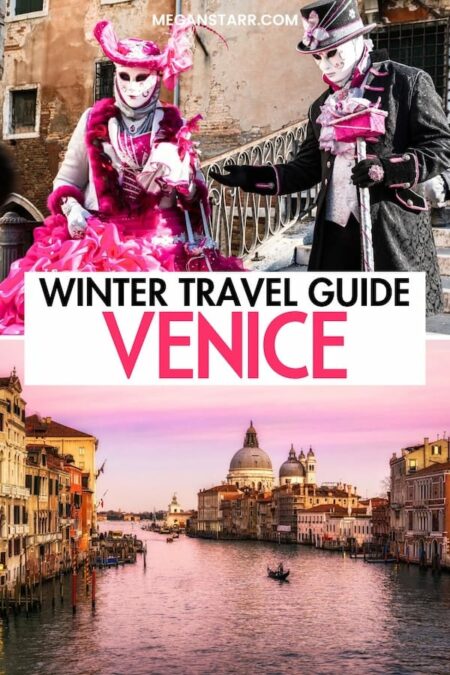 Are you looking for the best things to do in Venice in winter? This guide showcases how to spend Christmas in Venice and what to do all winter long! Learn more! | Winter in Venice | Winter in Italy | Italy in winter | Venice in November | Carnival in Venice | NYE in Venice | Venice in December | Venice in January | Venice in february | Venice in March | Valentines Day in Venice