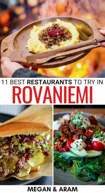 Are you searching for the best Rovaniemi restaurants? This guide contains my favorite restaurants in Rovaniemi and some tips for eating out there! | What to eat in Lapland | Lappish food | Food in Rovaniemi | Cafes in Rovaniemi | Bars in Rovaniemi | Traditional food in Rovaniemi | Eating out in Finland | What to eat in Finland | Best restaurants in Rovaniemi | Rovaniemi cafes | Rovaniemi bars | Best places to eat in Rovaniemi | Things to do in Rovaniemi | Finland restaurants | Lapland restaurants