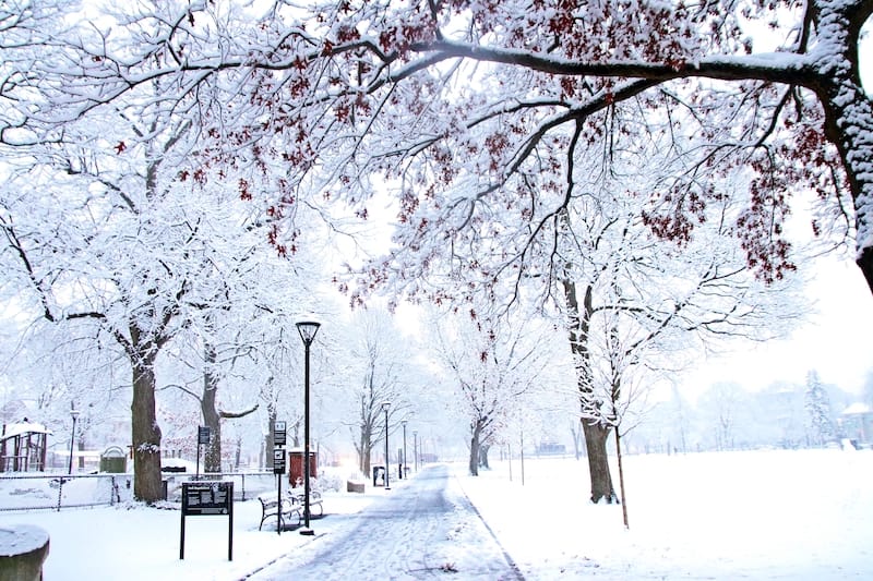 Boston in winter
