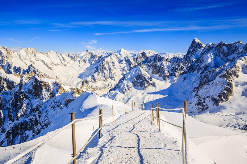 Chamonix in winter