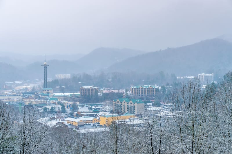 Gatlinburg in winter