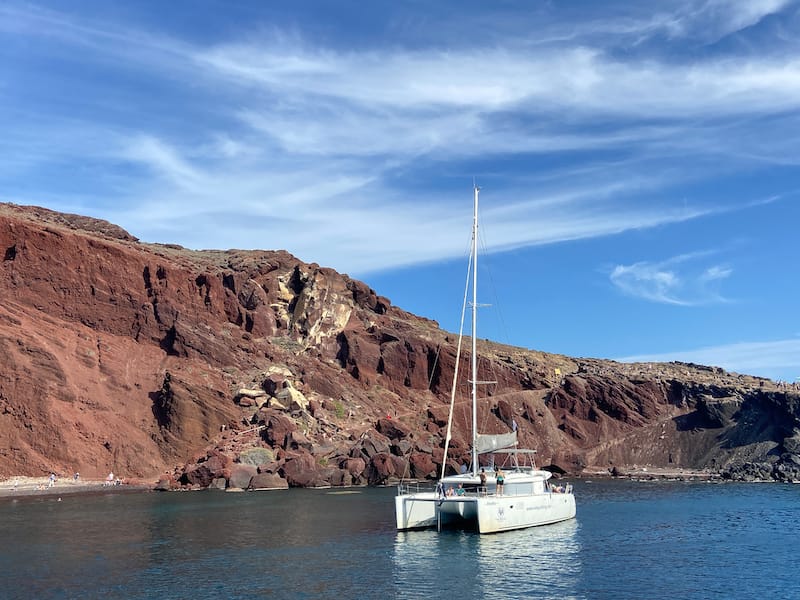 Santorini catamaran tour