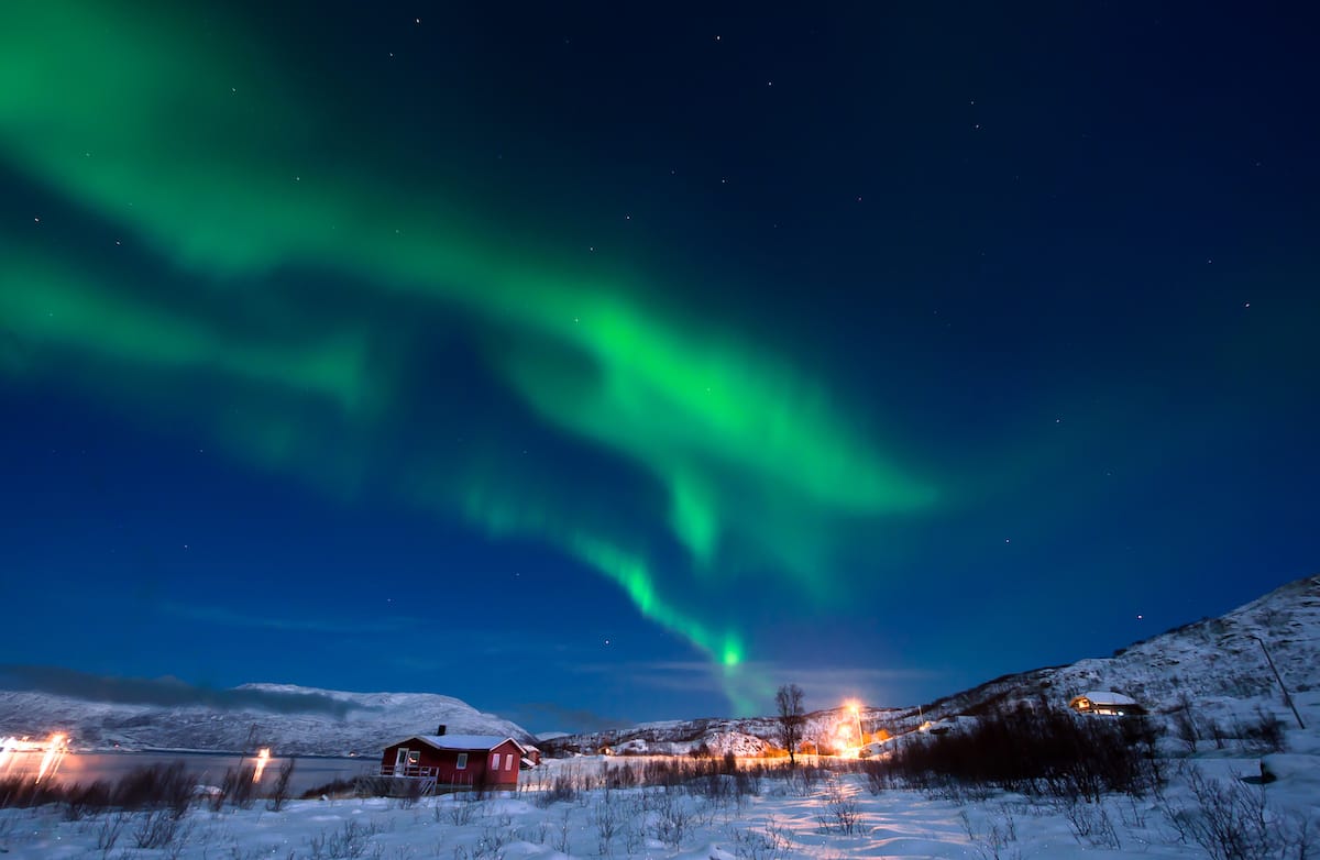 Northern lights over Tromso Norway