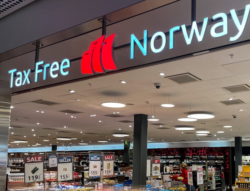 Duty-free at a Norwegian Airport