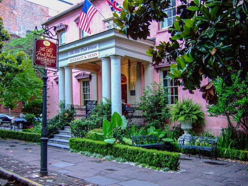 Olde Pink House going into spring - Sonicpuss - Shutterstock
