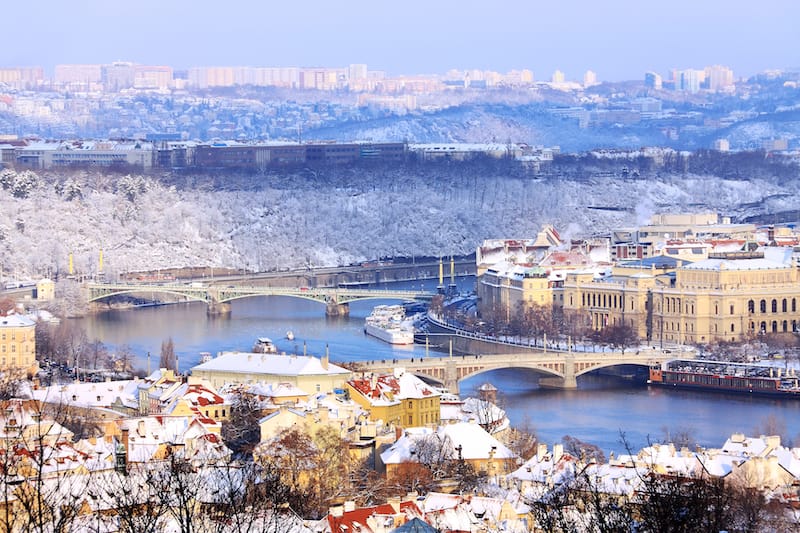 Prague in winter