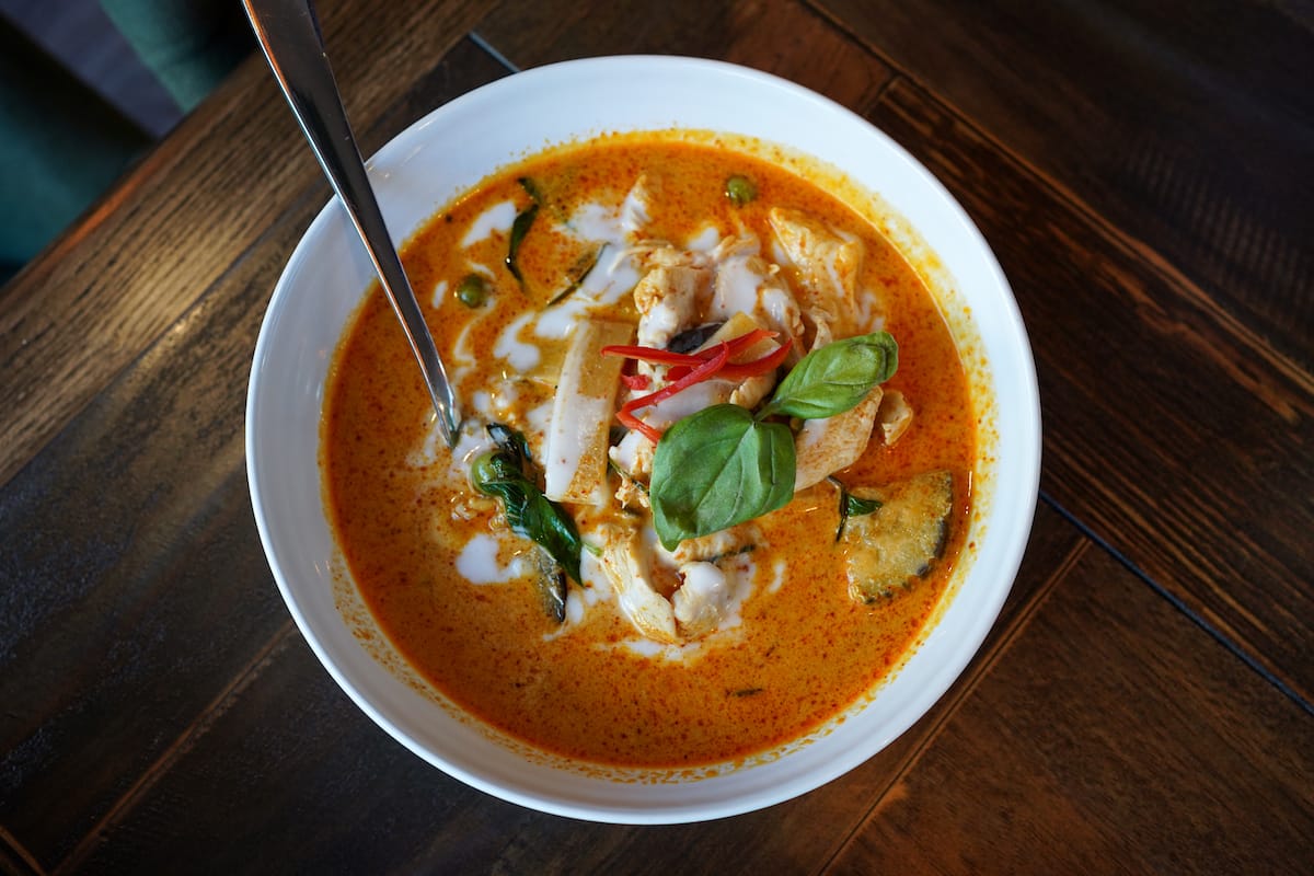 Red curry at Thaibaan