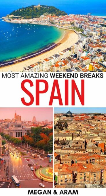 Are you looking for the best weekend breaks in Spain? This guide contains a diverse array of fabulous Spanish weekend getaways to help you start planning! | Weekend getaways in Spain | Spain weekend breaks | Places to visit in Spain | Small towns in Spain | City breaks in Spain | Spain city breaks | Spain small towns | Spain day trips | Spain things to do | Things to do in Spain | Spain itinerary | Where to go in Spain | Plan a trip to Spain | Spain destinations