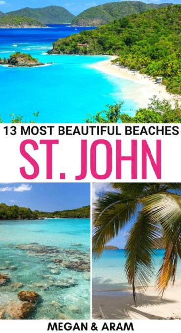 Looking for the best beaches in St. John? These St. John beaches are diverse and offer something for every traveler. Click to learn more (and see tips for each)! | Trunk Bay | Honeymoon Bay | Francis Bay | Maho Bay | things to do in St John | Virgin Islands beaches | USVI beaches | St John itinerary | St John bays | St Johns beach towns | What to do in St John