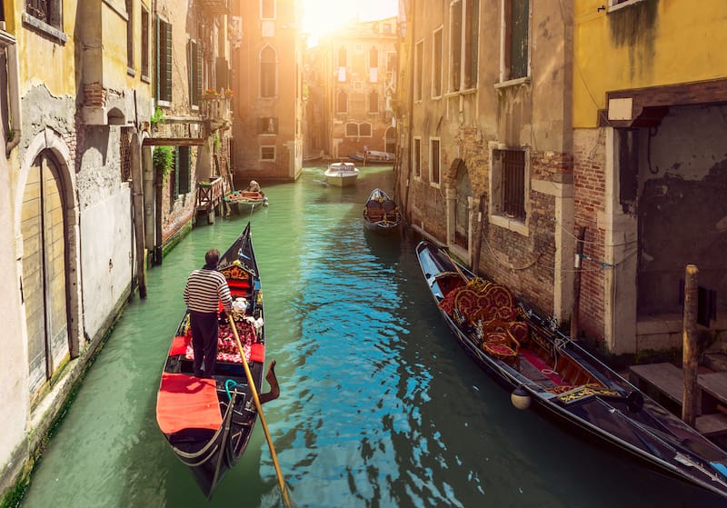 A Venice gondola ride is a must!