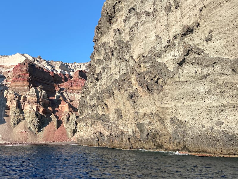 Rocky slopes of the island