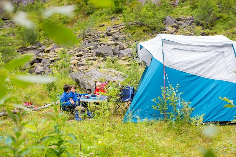 Wild camping in Norway