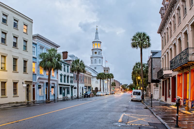 King Street is a must if visiting Charleston in winter