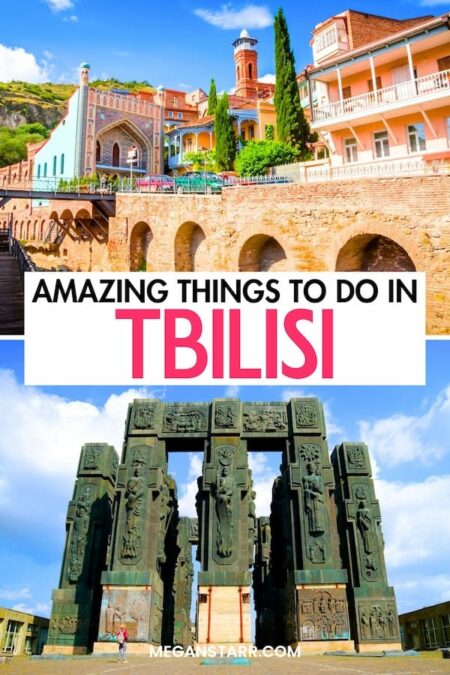 Are you looking for the best things to do in Tbilisi? This guide will help you find the best Tbilisi attractions, museums, restaurants, and landmarks to add to your itinerary! Save this Tbilisi bucket list for later! | Tbilisi things to do | What to do in Tbilisi | Tbilisi landmarks | Tbilisi sightseeing | Tbilisi museums | Tbilisi restaurants | Tbilisi travel guide | Tbilisi itinerary