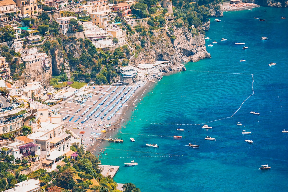 View above Spiaggia Grande