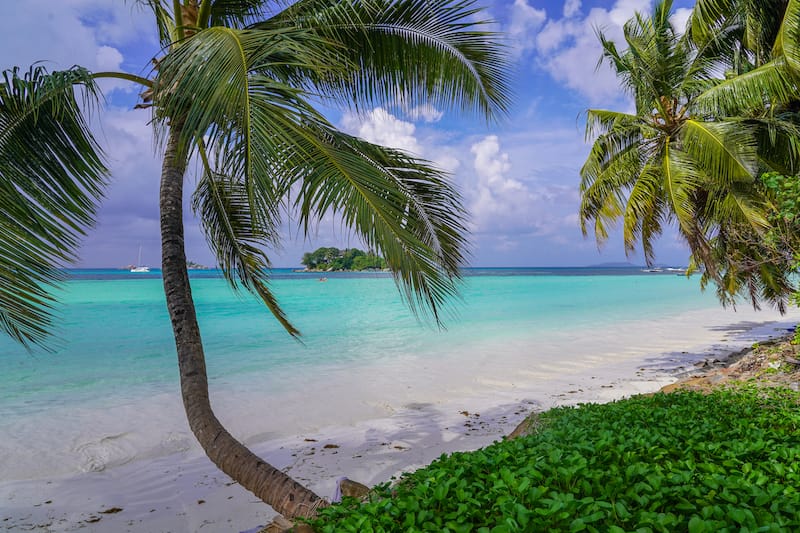 Beach on Praslin