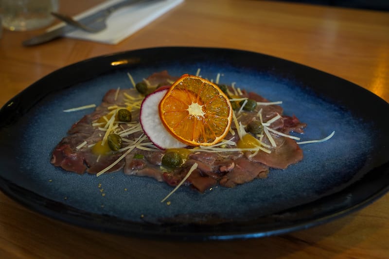 Guanaco carpaccio at Afrigonia