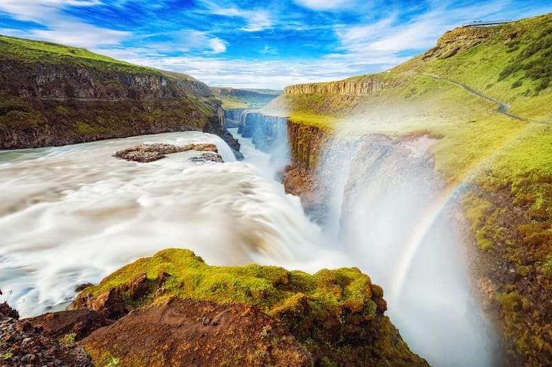 Gullfoss is one of the best places to visit in Iceland