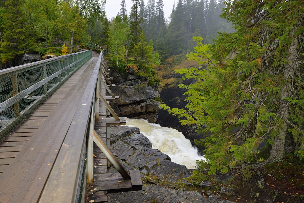 Hällingsåfallet Waterfall