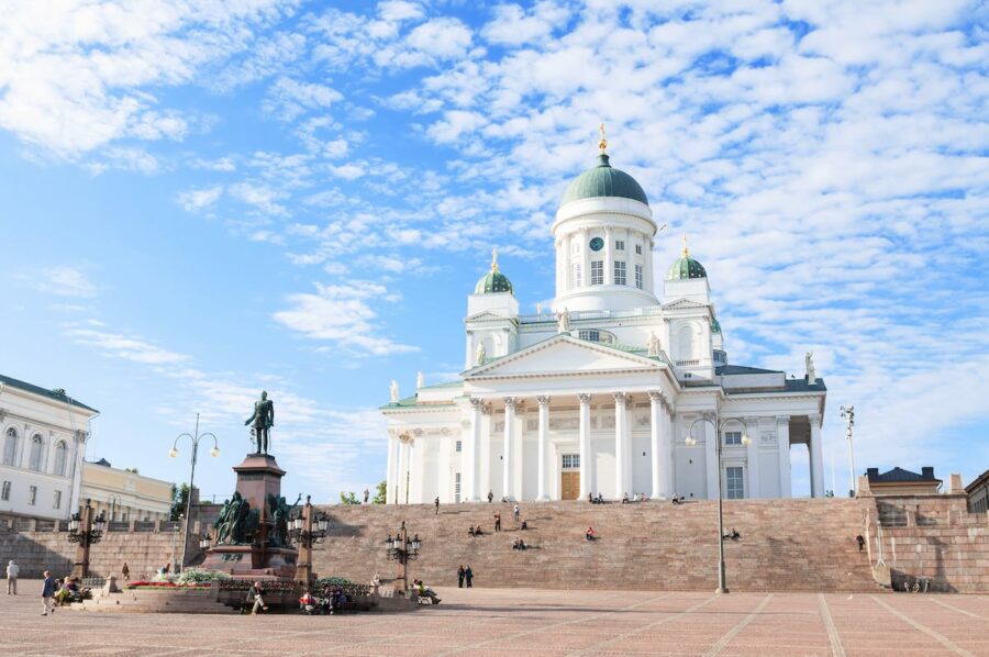 One of the top Helsinki landmarks is the Helsinki Cathedral