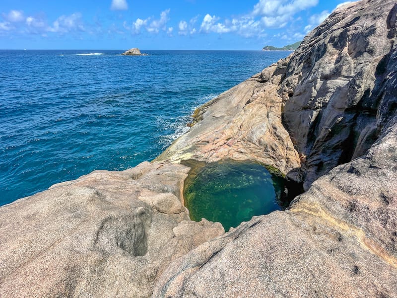 Rock pool on Mahé