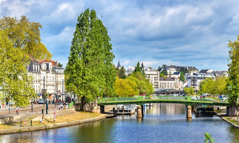 Erdre River in Nantes