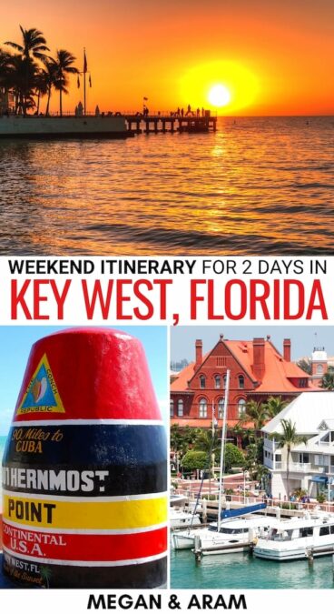 Are you looking for the best way to spend a weekend in Key West? This Key West itinerary gives you all the details - from top attractions, restaurants, and more! | Florida Keys itinerary | Things to do in Key West | Key West things to do | 2 days in Key West | 3 days in Key West | Weekend trip to Key West | Miami to Key West " What to do in Key west