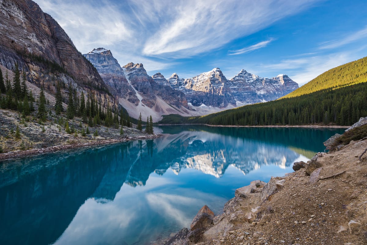 Moraine Lake from the Valley of the Ten Peaks