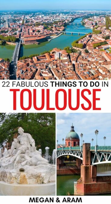 Looking for the best things to do in Toulouse, France? This guide covers the top Toulouse attractions, day trips, museums, restaurants, and beyond! | Toulouse landmarks | What to do in Toulouse | Toulouse itinerary | Day trips from Toulouse | Places to visit in Toulouse | Toulouse travel guides | Toulouse sightseeing | Toulouse museums | Toulouse restaurants