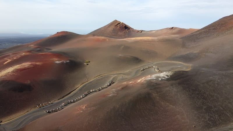 The rugged landscapes of Lanzarote