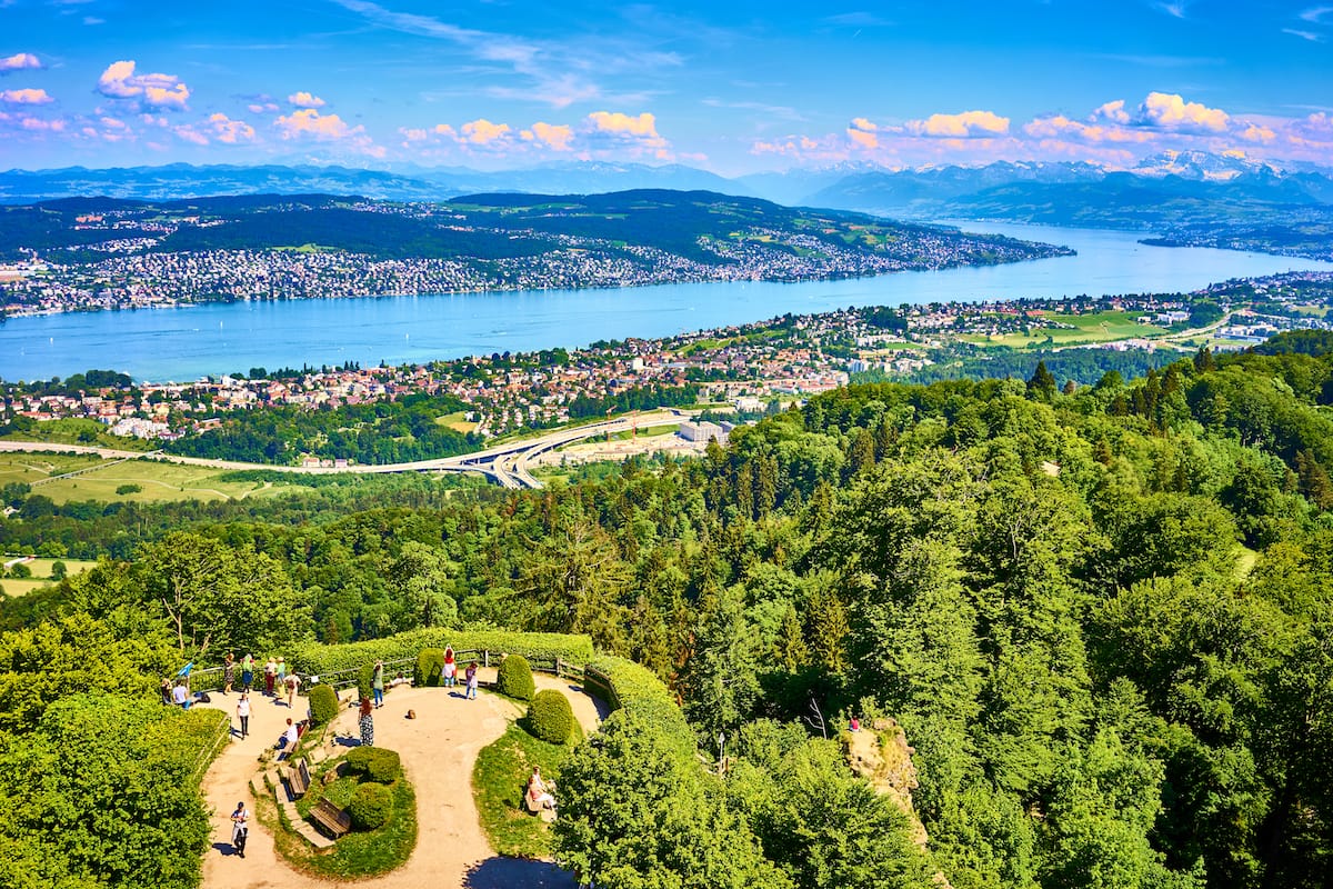Uetliberg gives amazing views over Zurich