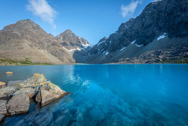 Blåisvannet (Blåvatnet) in the Lyngen Alps