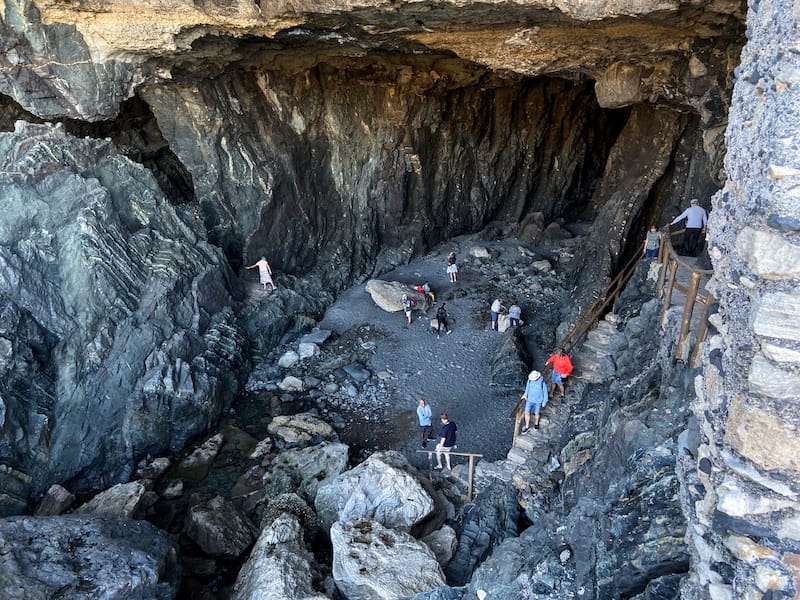 Inside one of the Ajuy Caves