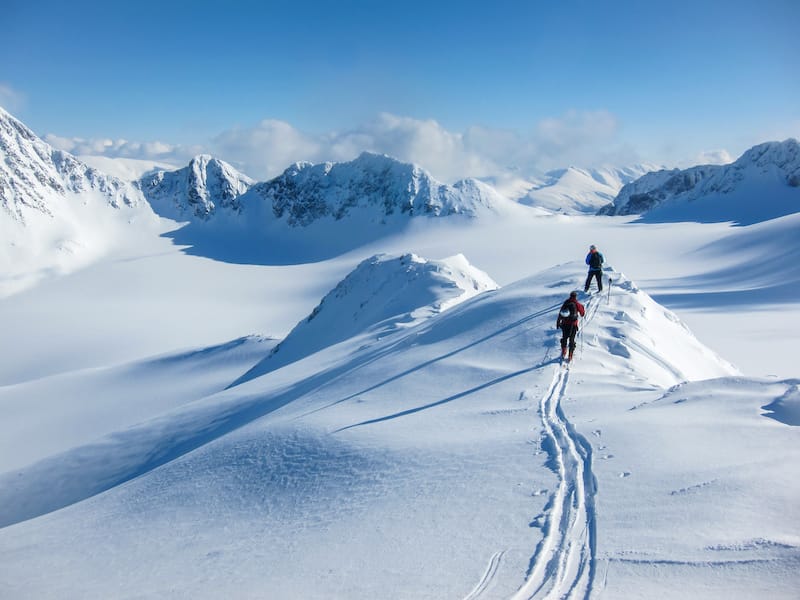 Lyngen Alps in winter