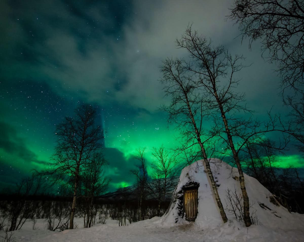 Northern lights in Abisko