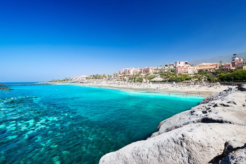 Playa del Duque is a beautiful beach on the island