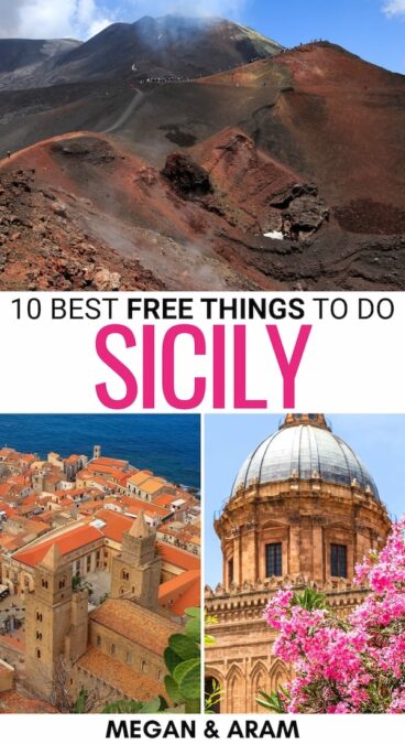 Are you looking for the best free things to do in Sicily? Planning Sicily on a budget is made (somewhat easy) due to the beaches, towns, etc - read more here! | What to do in Sicily on a budget | Sicily budget guide | Things to do in Sicily on a budget | Cheap things to do in Sicily | Affordable things to do in Sicily | Sicily hiking | Sicily towns | Sicily villages | Sicily beaches
