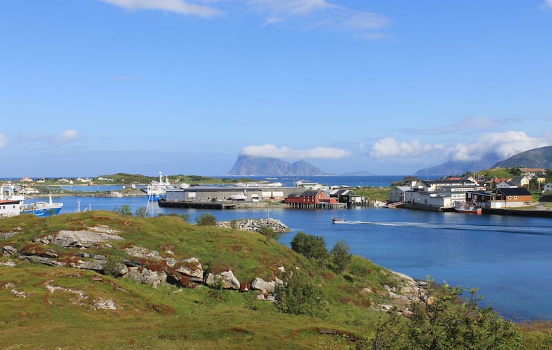 Village in Sommarøy in Summer