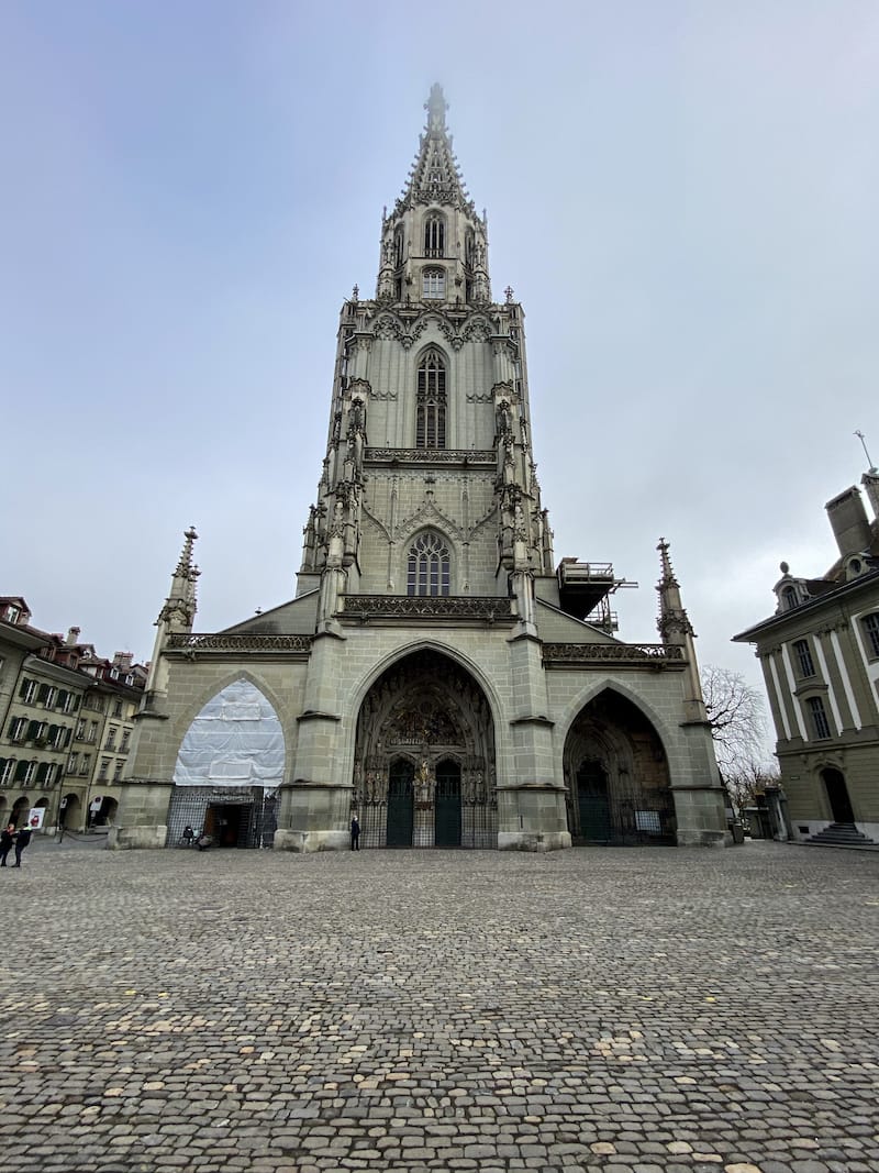 Bern Cathedral in winter