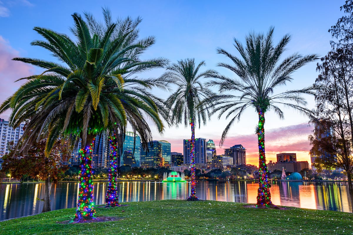 Orlando,FL Florida, SCENE on Lake Eola, The City Beautiful