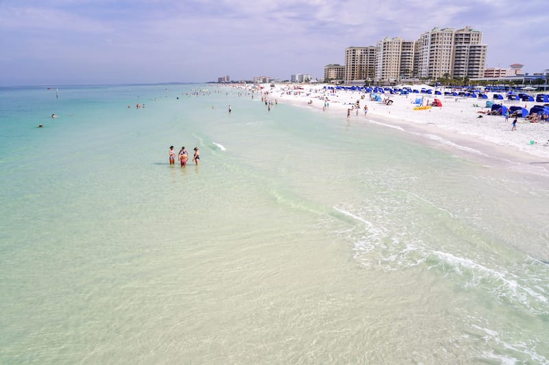 Clearwater Beach in spring